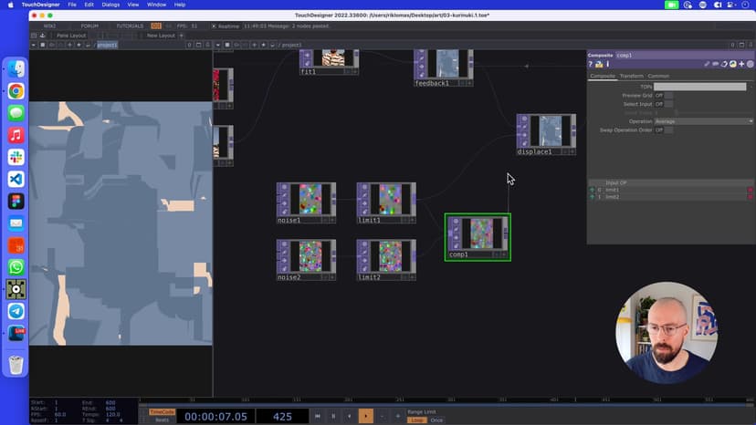 When working with ceramics, we don't get a repetitive block pattern but something more natural. By blending 3 noise OPs together, we can make something look a bit more textured.