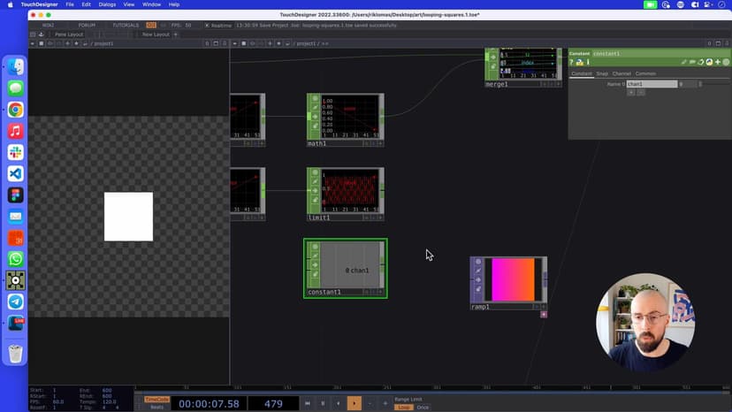 In another SuperHi course, we talk how about how to create a web animation that uses multiple rotating squares, but how would we do this within TouchDesigner? This project covers how we think about creative coding in a TouchDesigner setting.